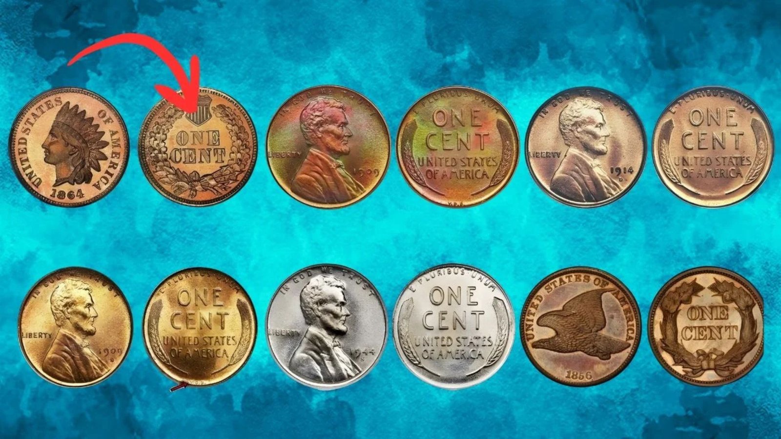 12 Rare Vintage Pennies from the 20th Century Worth Over $108 Million!